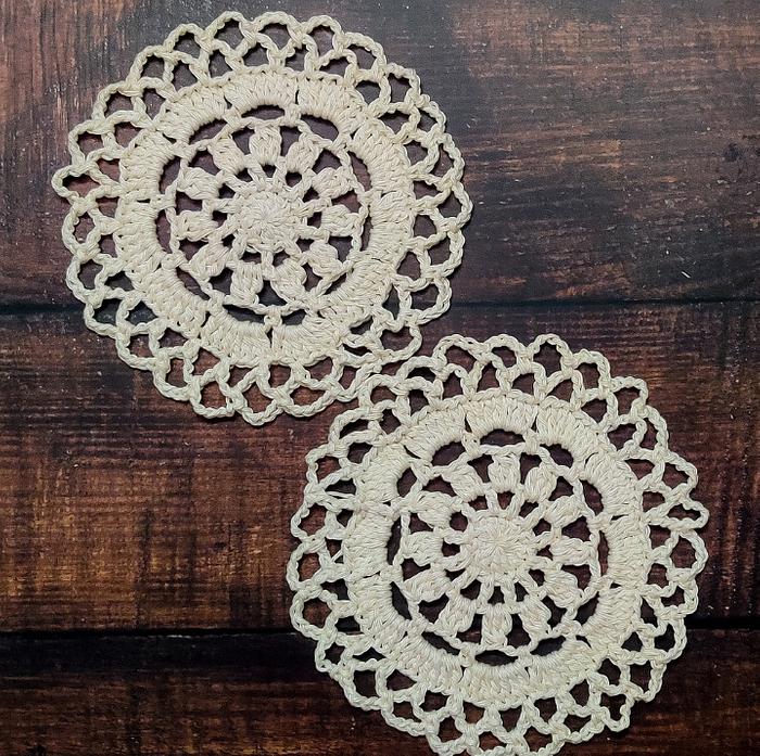 How To Crochet Mini Round Doily