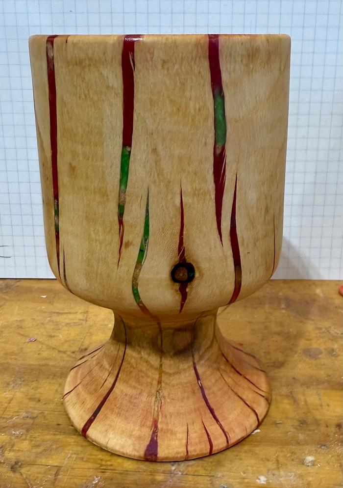 Chokecherry and resin goblet
