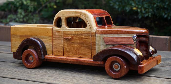 1937 Aussie Ford Ute Replica Model in timber “scratch built” - A gift for an old friend!  Finished!