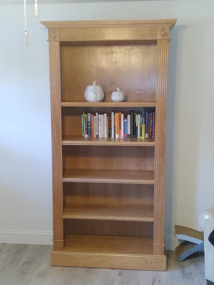 My grandson's book cabinet.