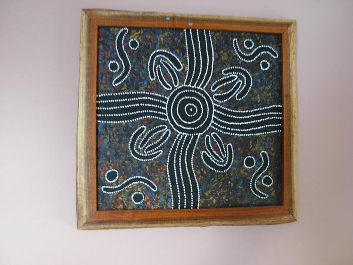 Natural Edge Frame for Austrlian Dot Paining