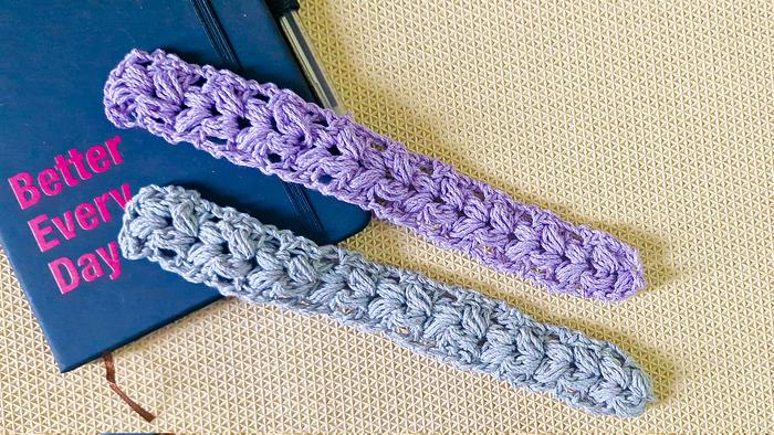 How To Make A Easy Crochet Puff Stitch Bookmark