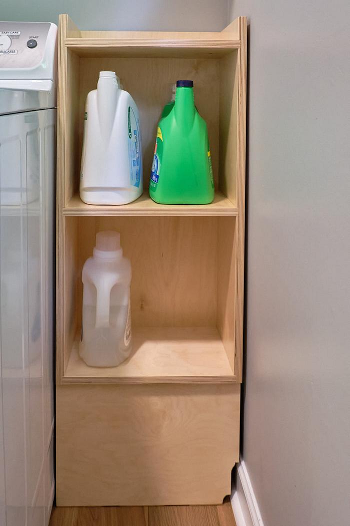 Laundry Room Storage Shelf (Making a Useless Corner Useful)