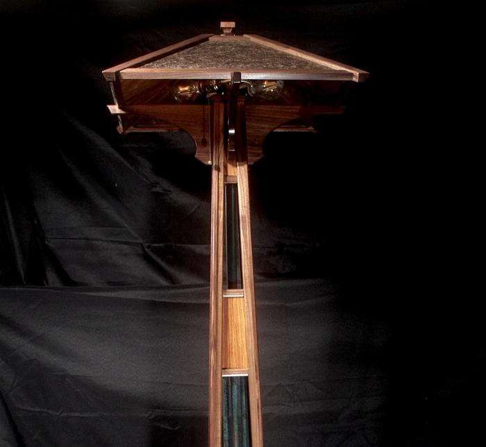 Craftsman Style Floor Lamp With Copper