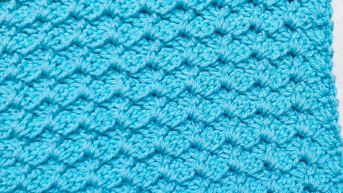 Simple Textured Groove Crochet Blanket Pattern