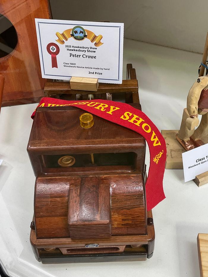 I entered another one of my toys in the Hawkesbury Show receiving a 2nd place ribbon.
