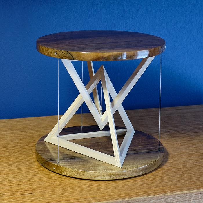 Mini Tetrahedral Tensegrity Table
