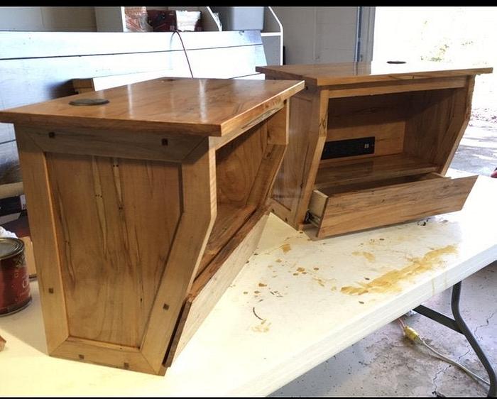 Ambrosia Maple Floating Nightstands