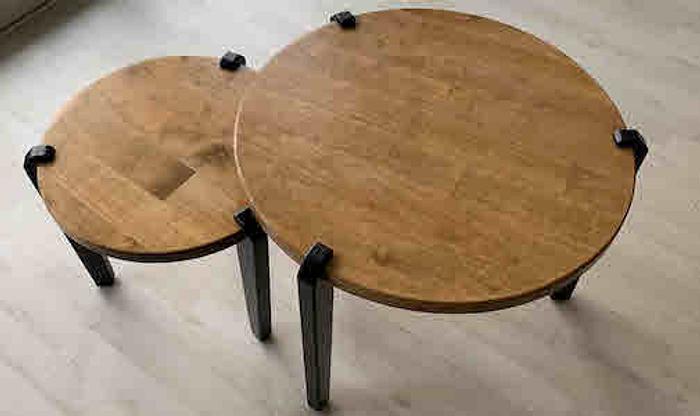 Two small tables