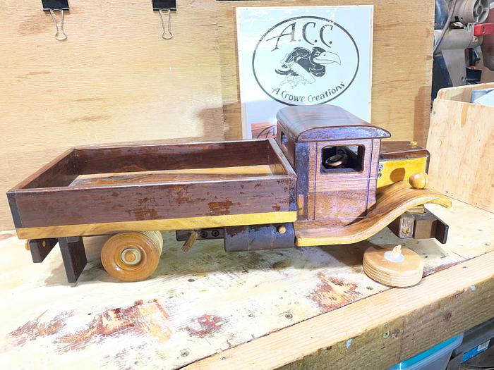  The beauty of a strong playable wooden toy trucks, they are repairable.  