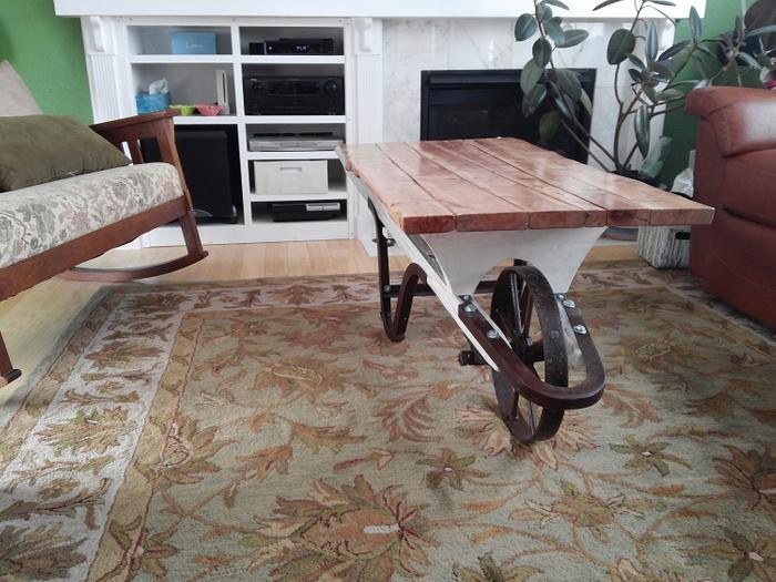 wheelbarrow Coffee Table 