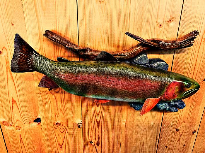 Carved Cutthroat Trout