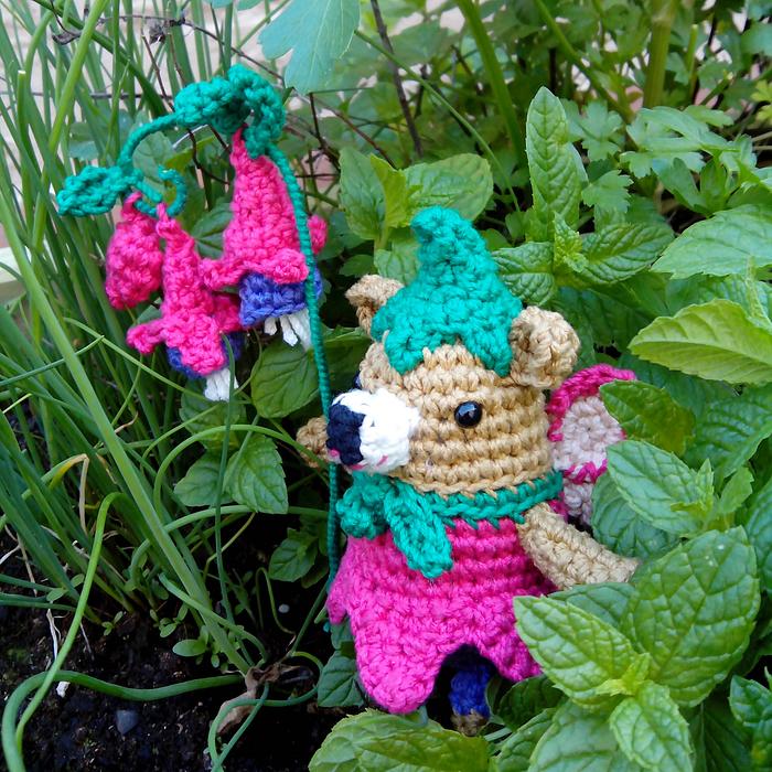 Fuchsia fairy bear