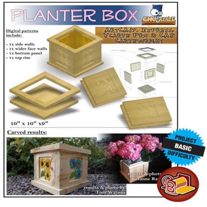 Patio planter box