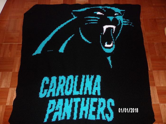 Carolina Panthers graphghan