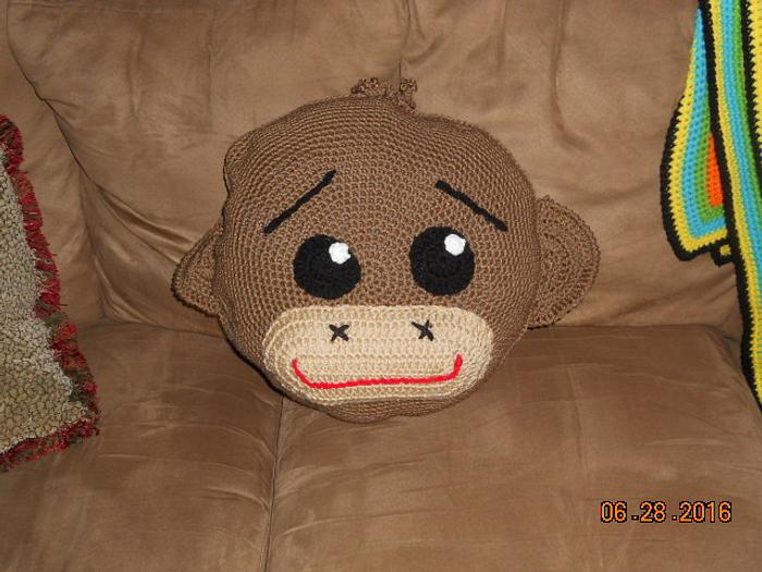 Josh's monkey pillow