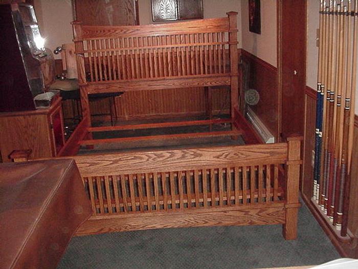 Mission Oak Queen Bed