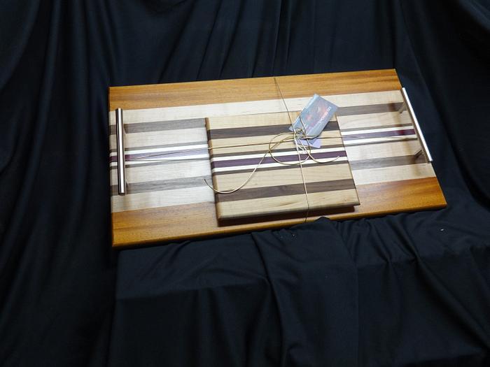 A Serving Tray with Matching Cheese Board