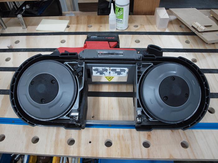 Portable Cordless Bandsaw Jig.