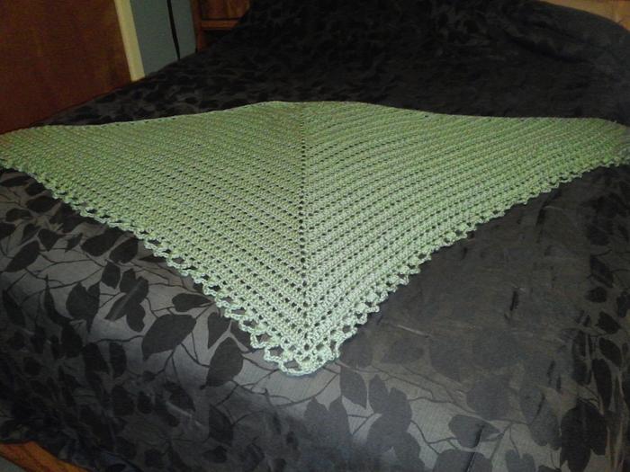 Plain Green Shawl