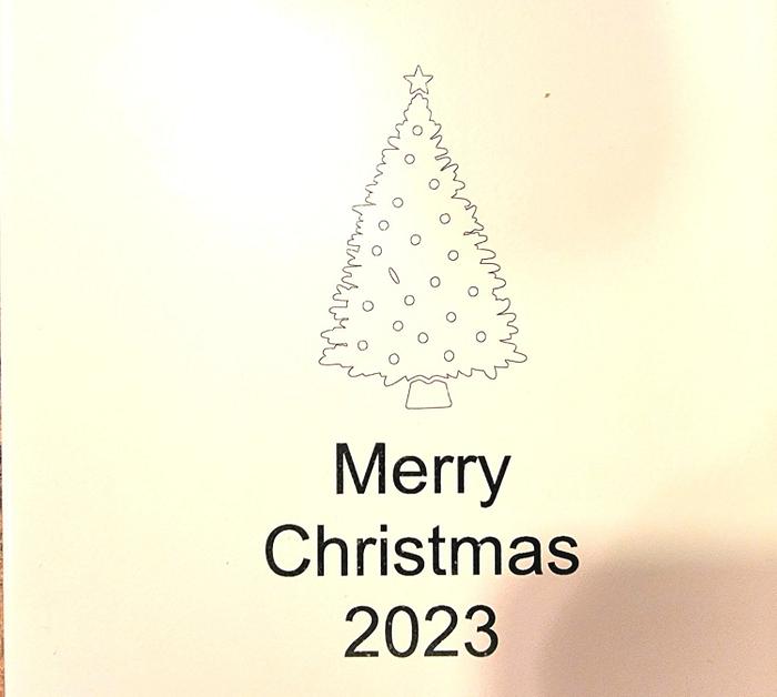 Laser Christmas Trivet