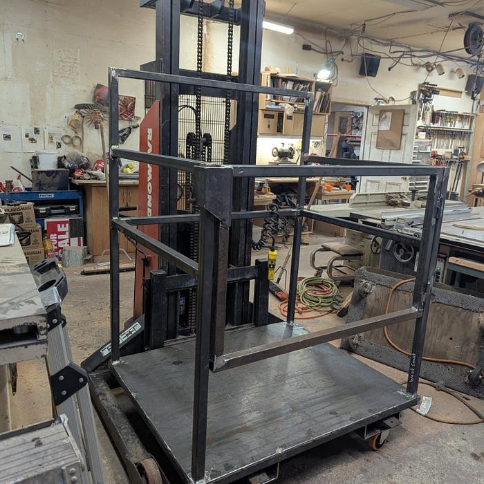 Forklift "man lift" cage
