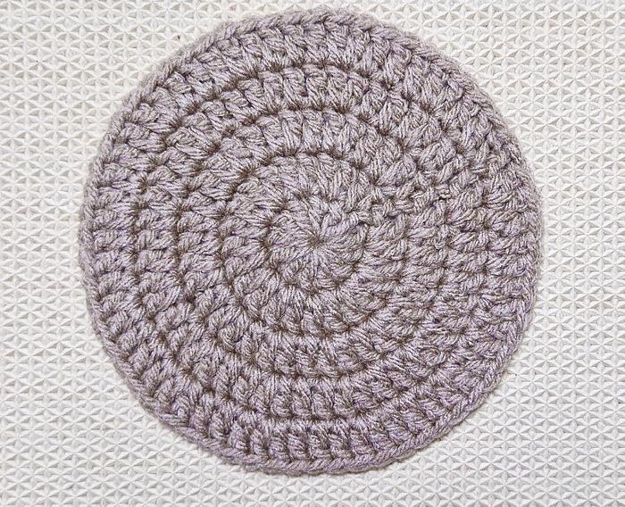 Seamless Double Crochet Circle With Stacked Single Crochet