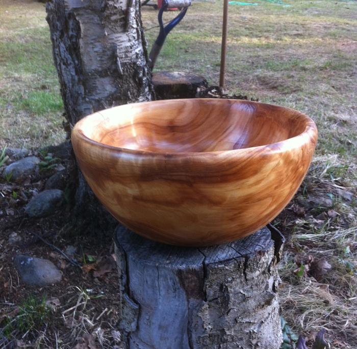 Cedar burl bowl