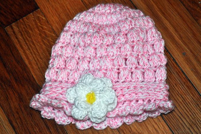 Pink Cloche with Flower