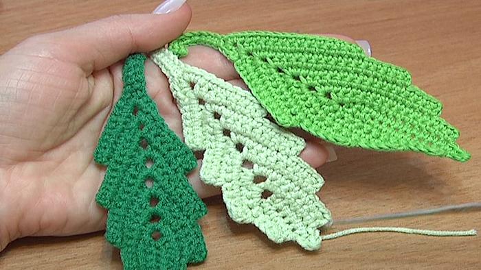 How to Crochet Leaf.Video Tutorial