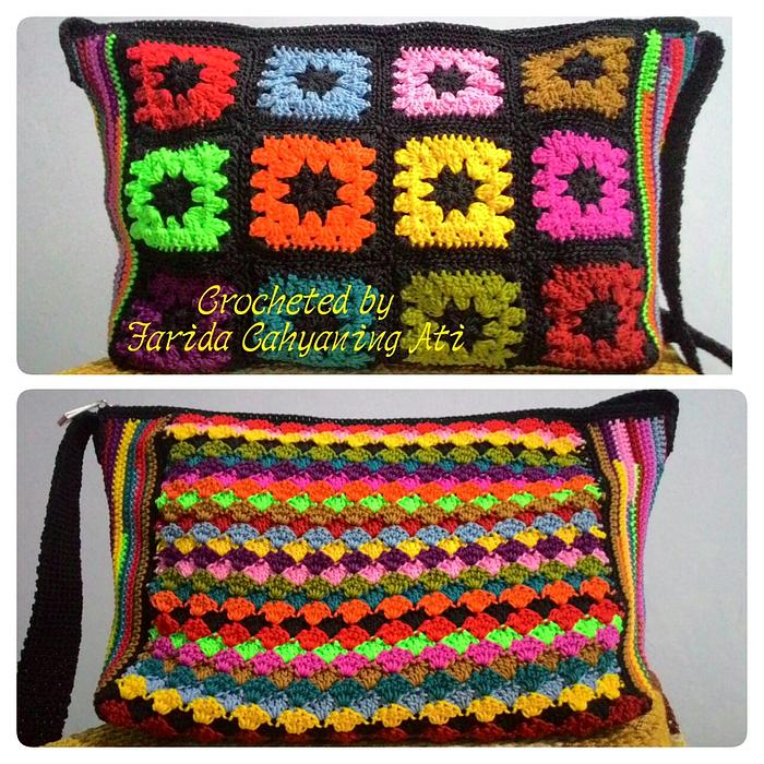 Trendy colorful bag