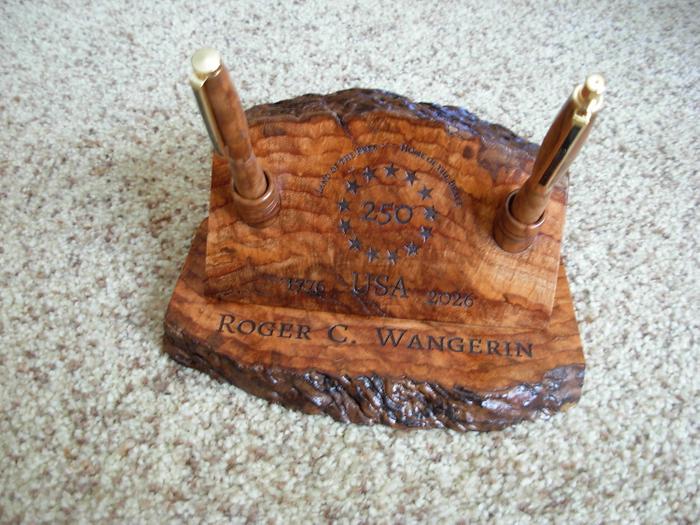Maple Burl Pen and Pencil Holder