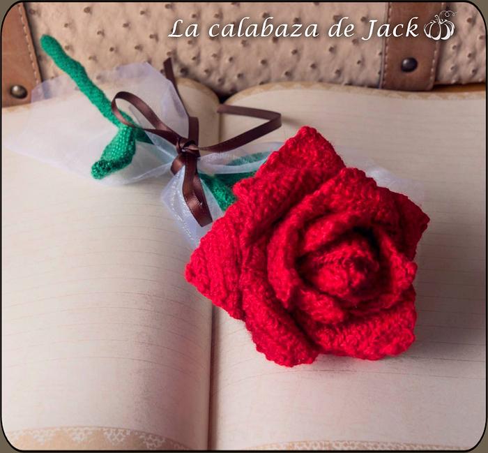 Crochet Rose - La Calabaza de Jack