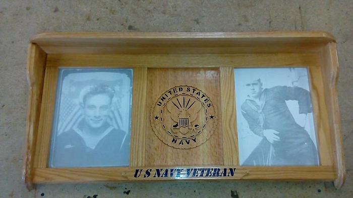 US Navy Picture Frame Shelf