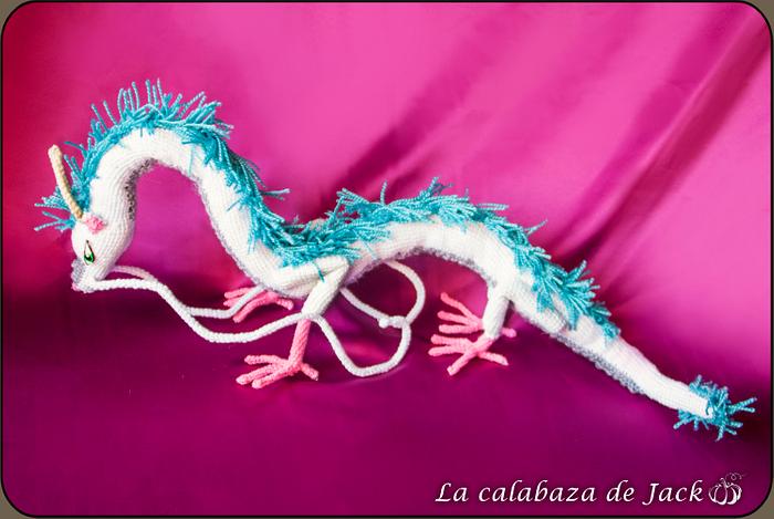 Haku Dragon Amigurumi - Spirited Away - Studio Ghibli - La Calabaza de Jack