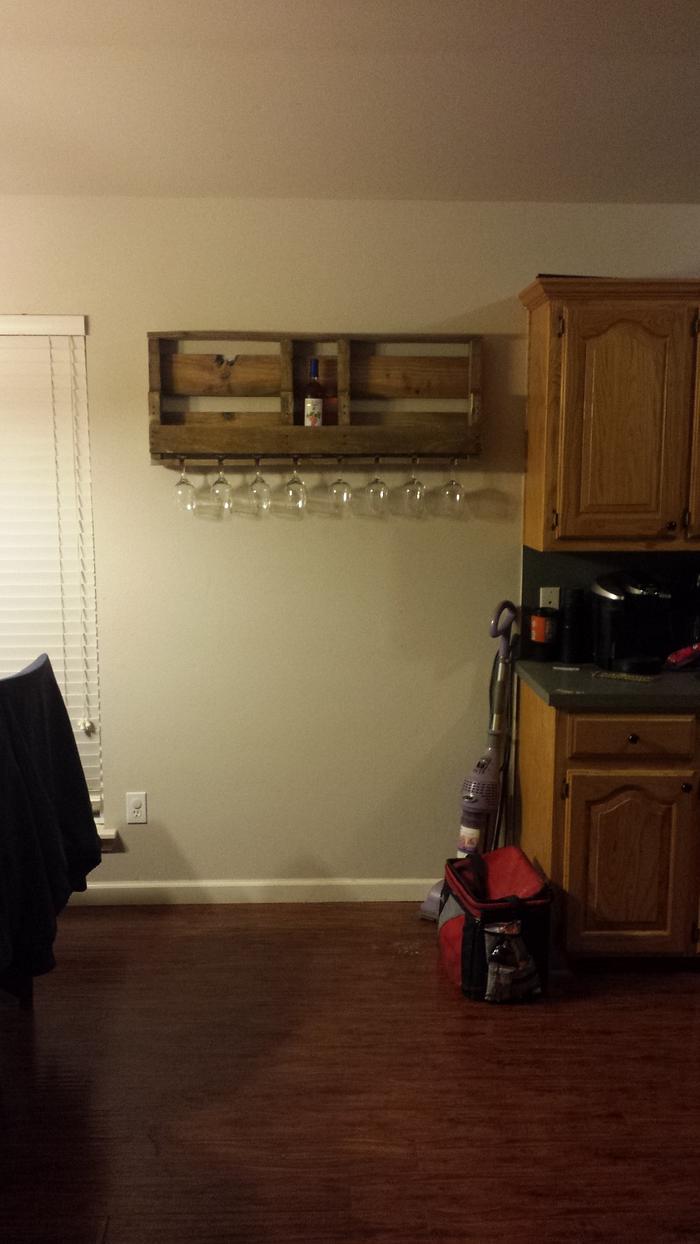 A couple wine racks