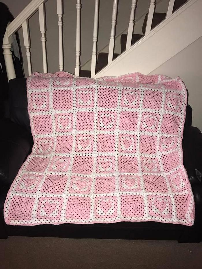 Baby Girl Cot Blanket