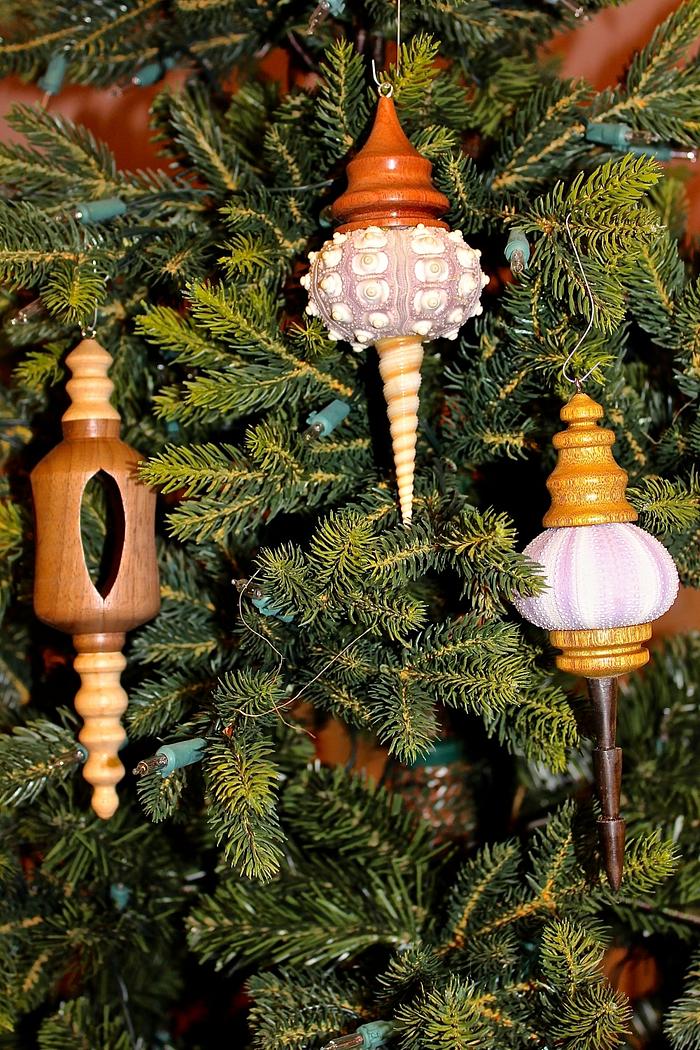 Sea Urchin Christmas ornaments