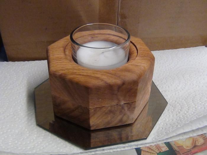 Octagon candle holder
