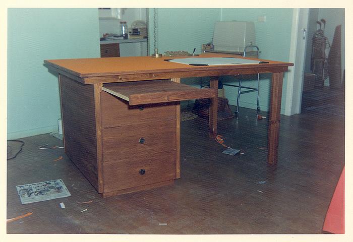 Office desk out of pine.  