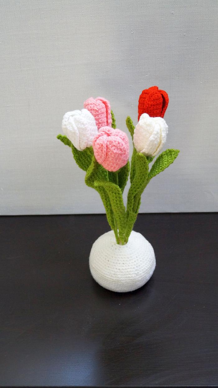 Eco-Friendly Crochet Tulips 