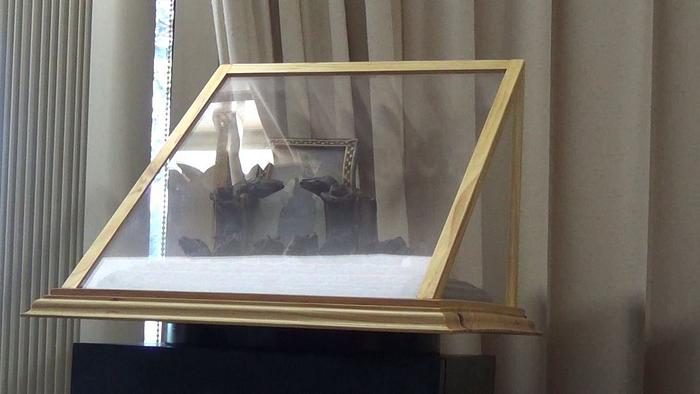 “Bread Board” Display Box mounted on a lazy susan.