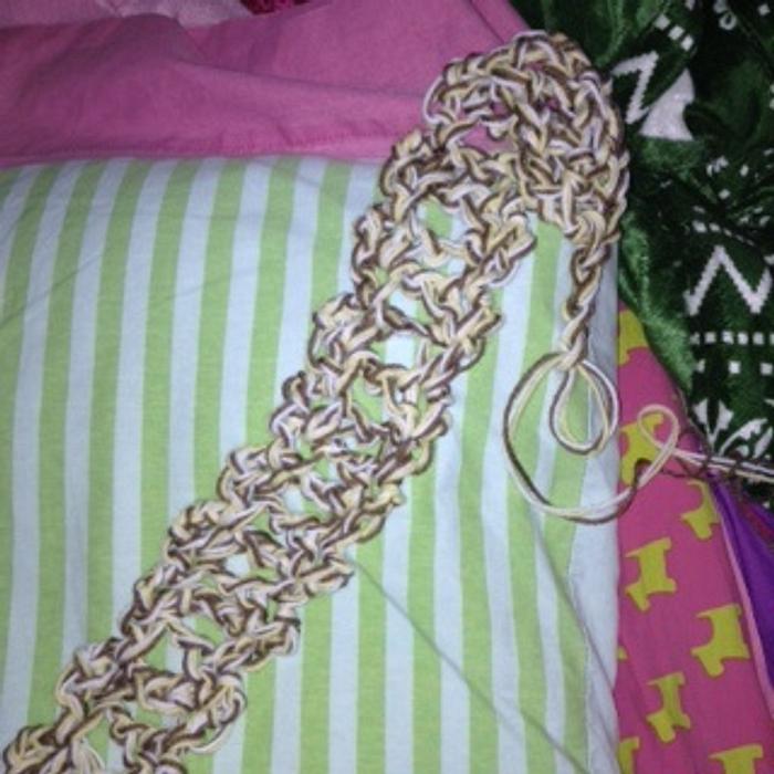 Crochet Work In Progress - infinity scarf