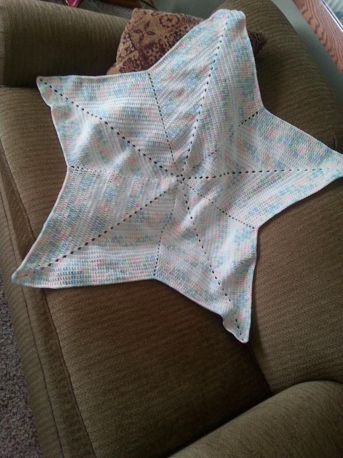 Crocheted Baby Star Blanket