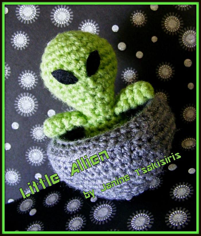 Little Alien in Spaceship