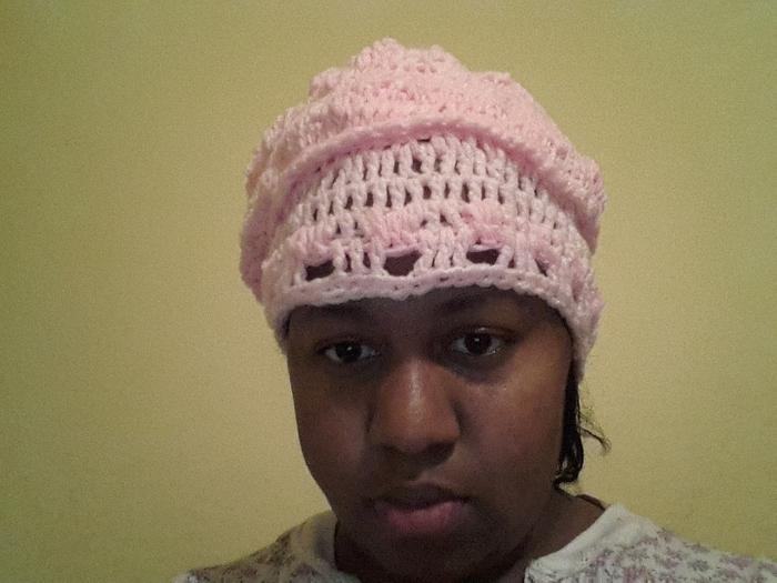 hat I crochet with circular hook