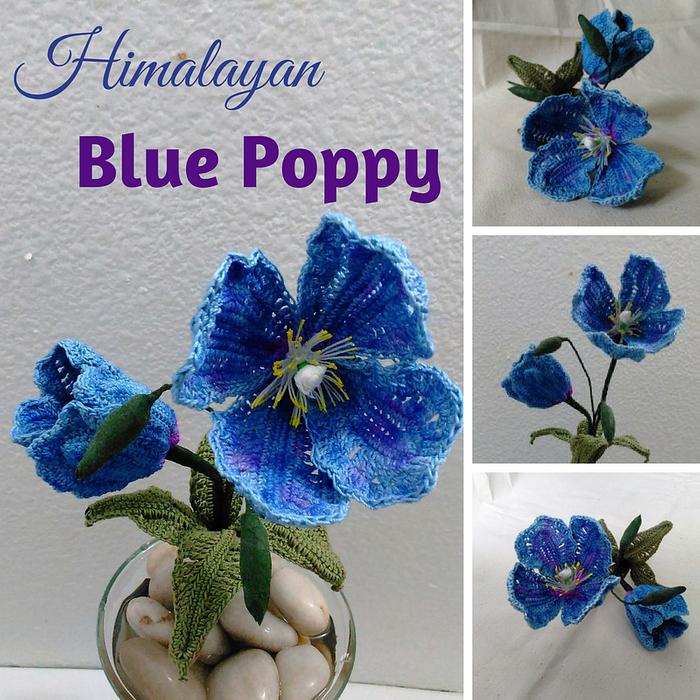 Free Himalayan Blue Poppy Crochet Pattern