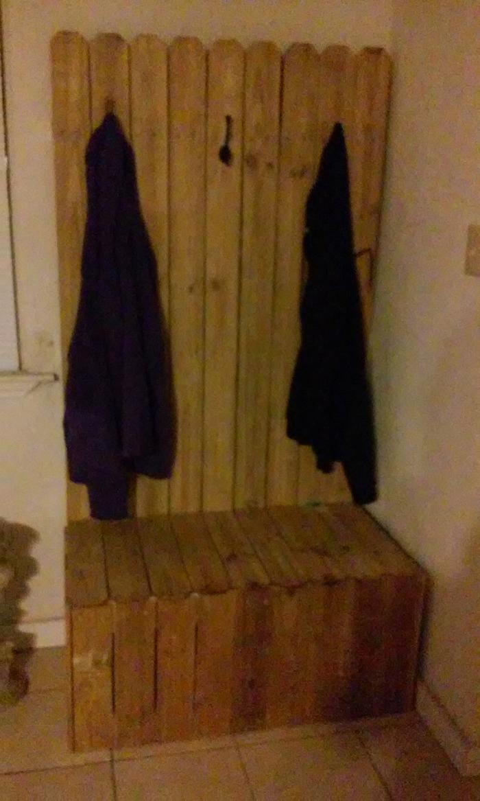 coat rack with storage