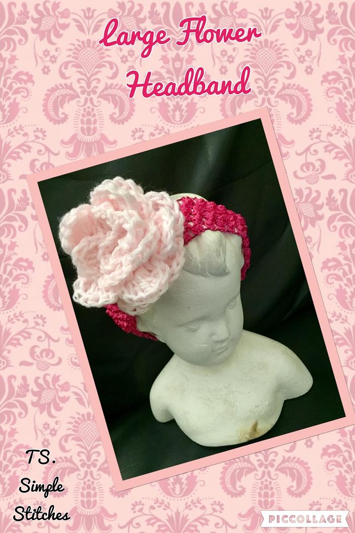 Large Flower Headband