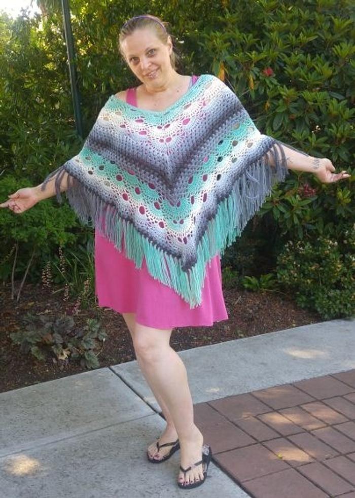 Poncho in Mandala Genie